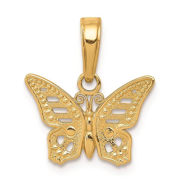 Gold Classics&#40;tm&#41; 14kt. Cut-Out Butterfly Pendant - image 