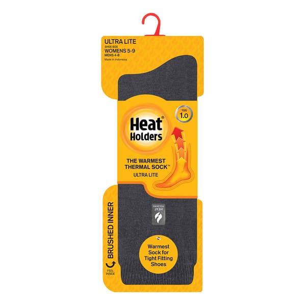Womens Heat Holders® ULTRA LITE™ Holly Solid Crew Socks
