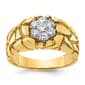 Mens Gentlemens Classics(tm) 14kt. Two Tone Diamond Nugget Ring - image 1