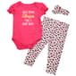 Baby Girl (NB-9M) bon bebe(R) On One & Leggings Set w/ Headband - image 1
