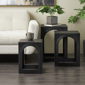 9th & Pike® Modern Black Metal Accent Table Set - image 2