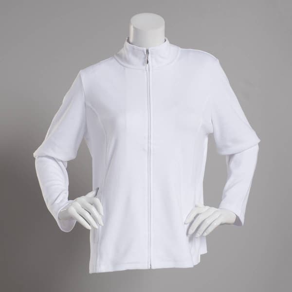 Petite Hasting & Smith Long Sleeve Mock Neck Zip Jacket