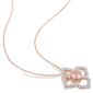 Gemstone Classics&#8482; 18kt. Rose Gold Topaz Floral Pendant - image 3