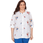 Plus Size Alfred Dunner The Royal Treatment Embroidered Flower C - image 1