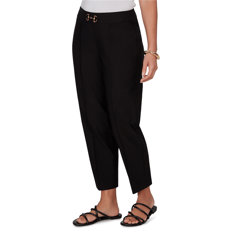 Womens Emaline La Vita Costiera Solid Pull On Straight Leg Pants