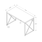 Monarch Specialties 48in. White Modern Computer Desk - image 5