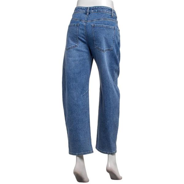 Womens d.jeans® Mid Rise Five Pocket Darted Barrel Jeans