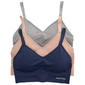 Plus Size Nautica 3pk. Ribbed Lounge Bras - NT1731-3PKAJ - image 1
