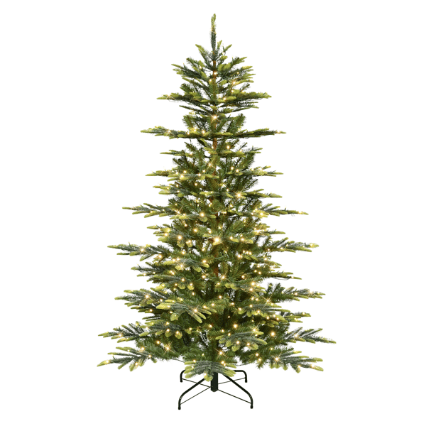 Puleo International 6.5ft. Pre-Lit Aspen Fir Christmas Tree - image 