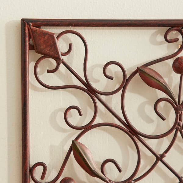 9th & Pike&#174; Rustic Style Square Floral Wall D&#233;cor - Set of 4