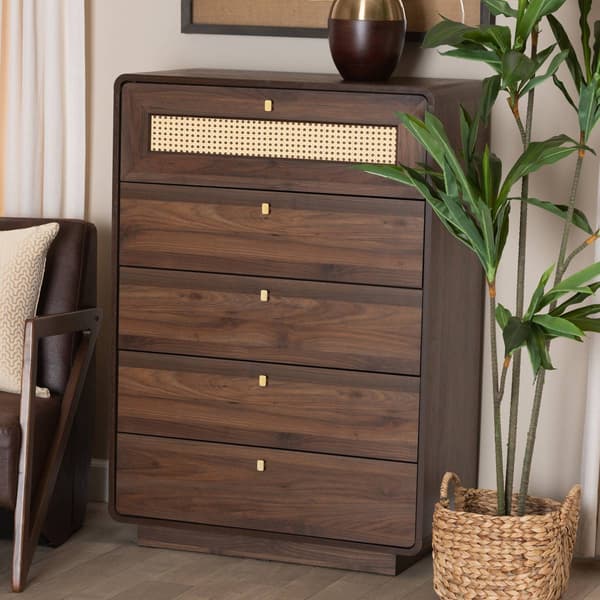 Baxton Studio Jenibelle 5-Drawer Chest