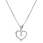 Sterling Silver Pearl Heart Pendant - image 1