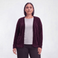 Plus Size Napa Valley Long Sleeve Open Front Pocket Cardigan - image 1