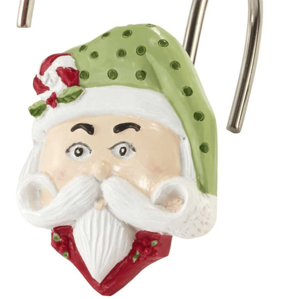 Avanti Peppermint Nutcracker Shower Hooks