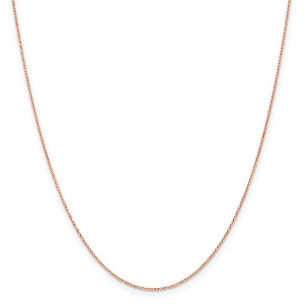 Gold Classics&#40;tm&#41; 1mm. 14kt. Rose Gold Spiga Chain Necklace - image 