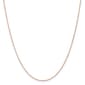 Gold Classics&#40;tm&#41; 1mm. 14kt. Rose Gold Spiga Chain Necklace - image 1