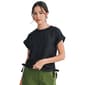 Womens CITY BLUES Cropped Drawstring Tee - image 1