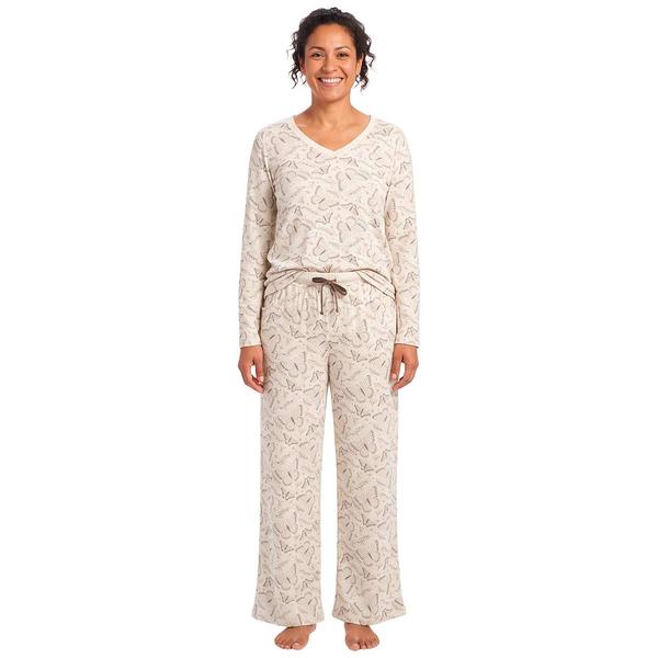 Womens Poppy & Clay Long Sleeve Butterfly Pajama Set