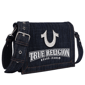 True Religion Bling Horseshoe Denim Messenger Bag - image 2