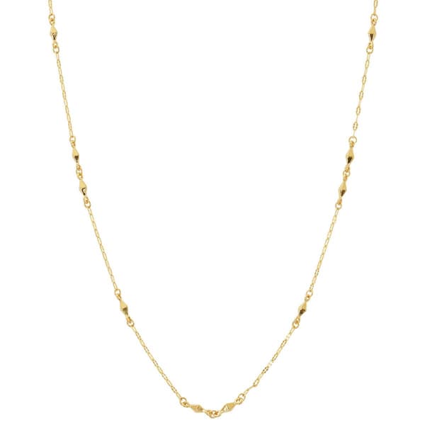 Design Collection Gold-Tone Extra Long Station Necklace - image 
