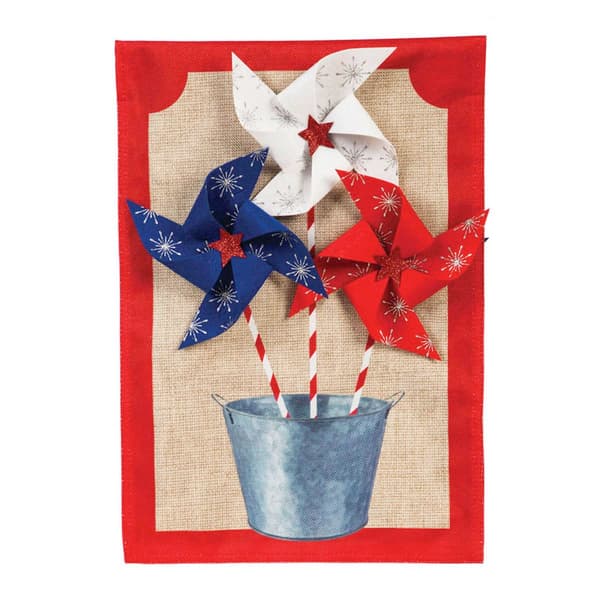 Evergreen Seasonal Suede Whimsical Garden Flag - Set of 8