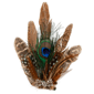 Northlight 6in. Peacock Feather Christmas Clip-On Ornament - image 2