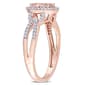 Gemstones Classics™ 14kt. Rose Gold Morganite Halo Twist Ring - image 4