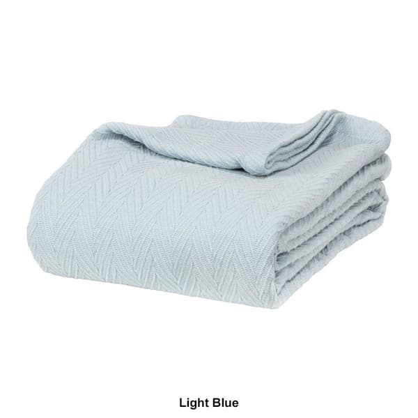 Superior All-Season Chevron Cotton Blanket