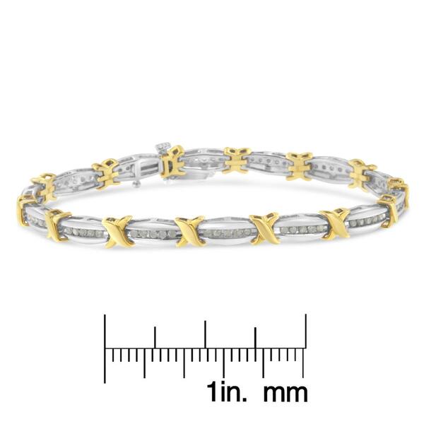 Diamond Classics&#8482; Sterling Silver X-Link Tennis Bracelet