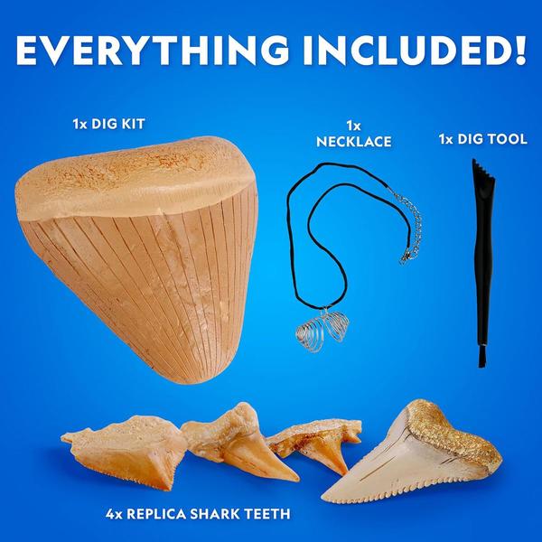 National Geographic Replica Shark Tooth Dig Kit