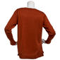Plus Size Retrology Crew Neck Button Sleeve Side Slit Sweater - image 11