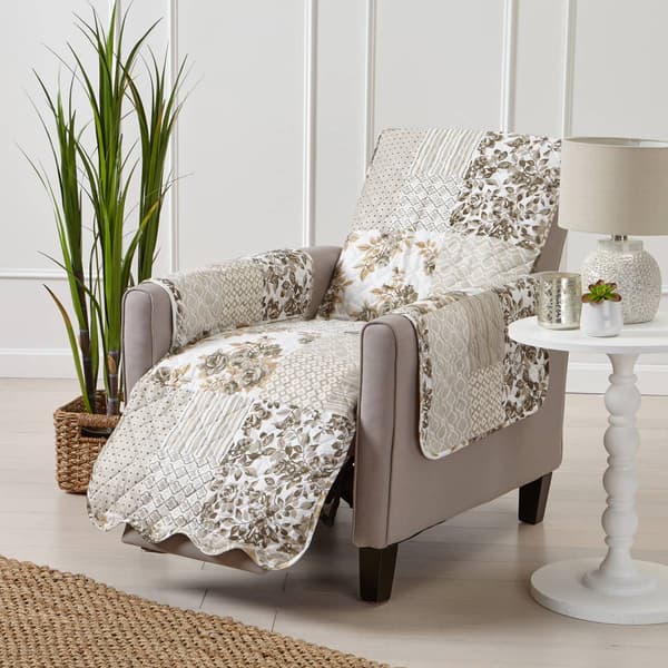 FreshFolds&#8482; Reversible Floral Patchwork Furniture Protector