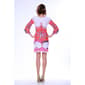 Womens White Mark 3/4 Sleeve Scoop Neck Medallion Dress - image 2