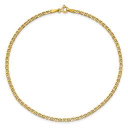 Gold Classics(tm) 2.40mm. Semi-Solid Anchor Chain Bracelet