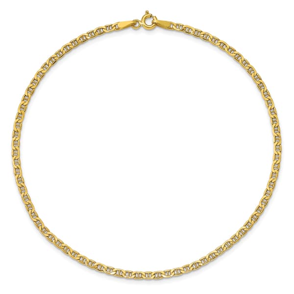 Gold Classics&#40;tm&#41; 2.40mm. Semi-Solid Anchor Chain Bracelet - image 
