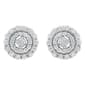 Haus of Brilliance 10kt. White Gold 1/2ctw. Halo Diamond Earrings - image 1