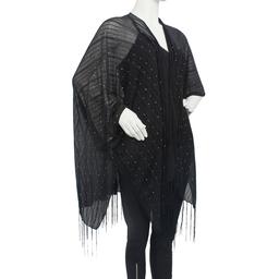 Womens Jessica McClintock Hologram Slinky Kimono