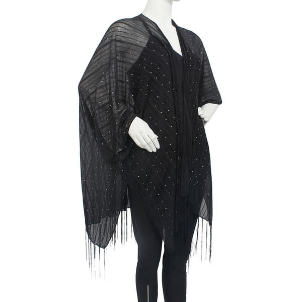 Womens Jessica McClintock Hologram Slinky Kimono