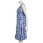 Womens MSK Sleeveless Abstract Ruffle Hem Shift Dress - image 3