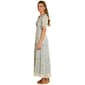 Womens Rabbit Rabbit Rabbit Flutter Sleeve Chiffon Maxi Dress - image 4