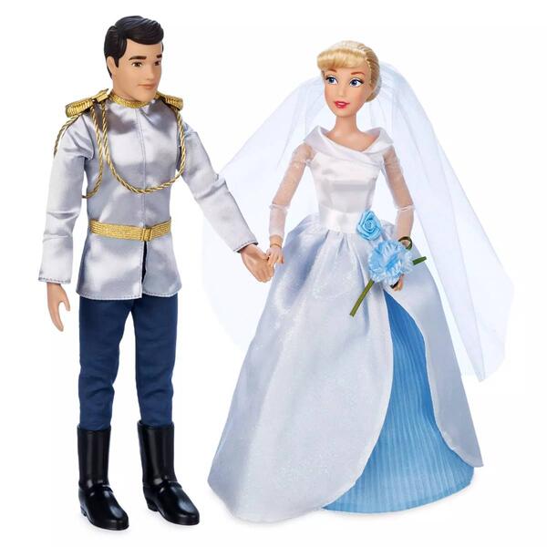 Disney Cinderella & Prince Charming Wedding Doll Set - image 