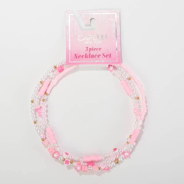 Girls Capelli&#40;R&#41; New York Heart & Butterfly Beads Fimo Necklace Set - image 