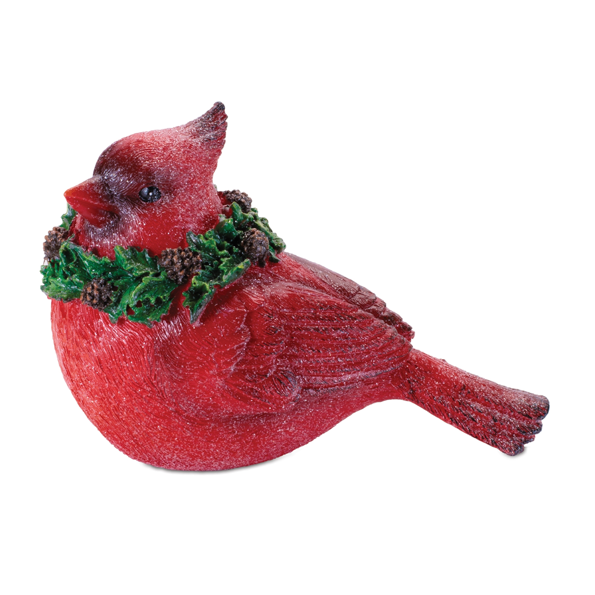 Melrose Cardinal Bird with Wreath Figurine - Set of 2