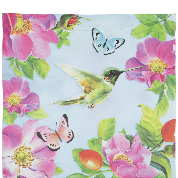Northlight Welcome Hummingbird Floral Outdoor House Flag