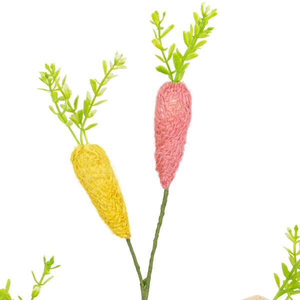 Northlight Seasonal Knitted Carrots Easter Spray