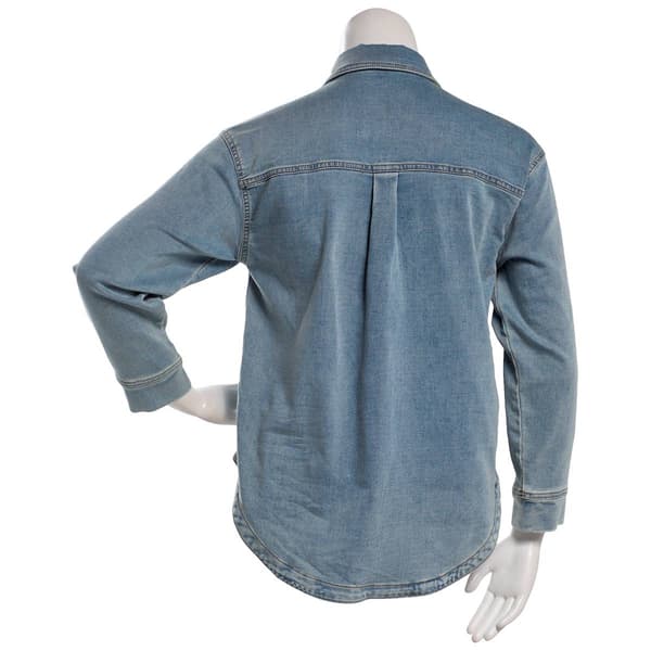 Juniors Indigo Rein Knit Denim Jacket