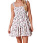 Juniors No Comment Cross Hatch Strap Smocked Bodice Sun Dress - image 3