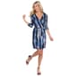 Womens White Mark Blue Snake Print Wrap Dress - image 1