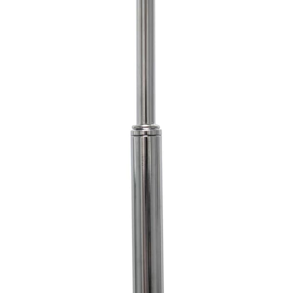 Simple Designs Arched Brushed Nickel Floor Lamp