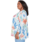Plus Size Alfred Dunner Caribbean Blues Whimsical Floral Blouse - image 4
